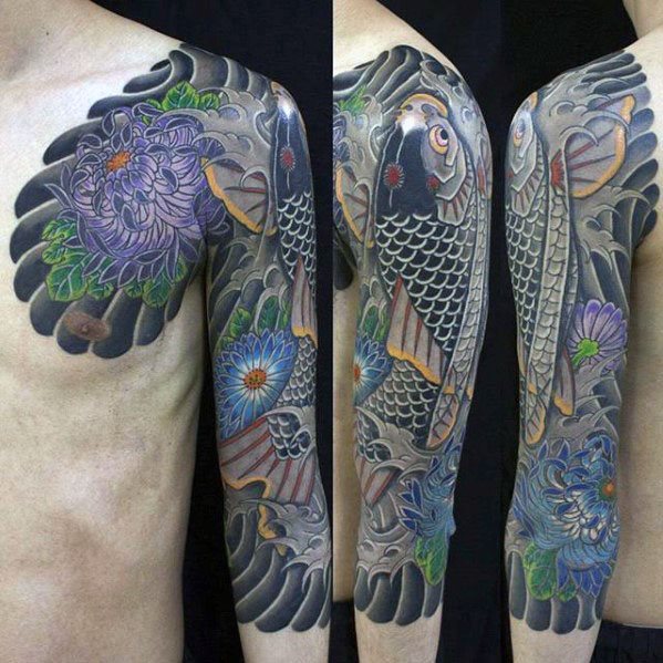 tatuaje japones media manga para hombre 29