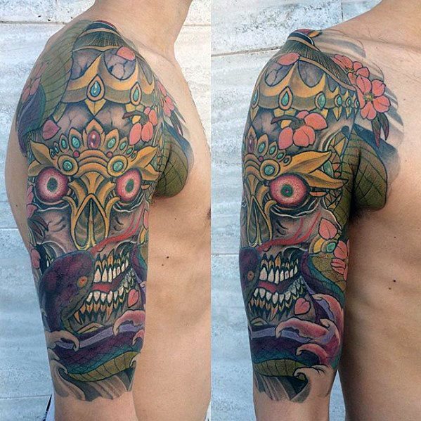 tatuaje japones media manga para hombre 32