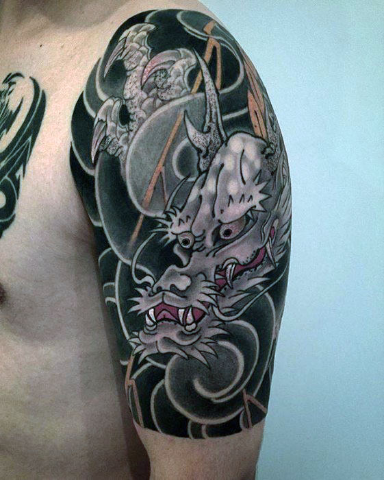 tatuaje japones media manga para hombre 48