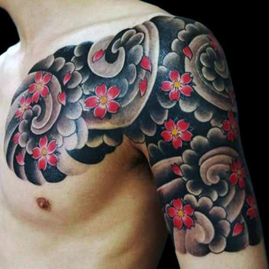 tatuaje japones media manga para hombre 56