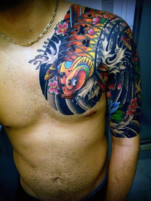 tatuaje japones media manga para hombre 59
