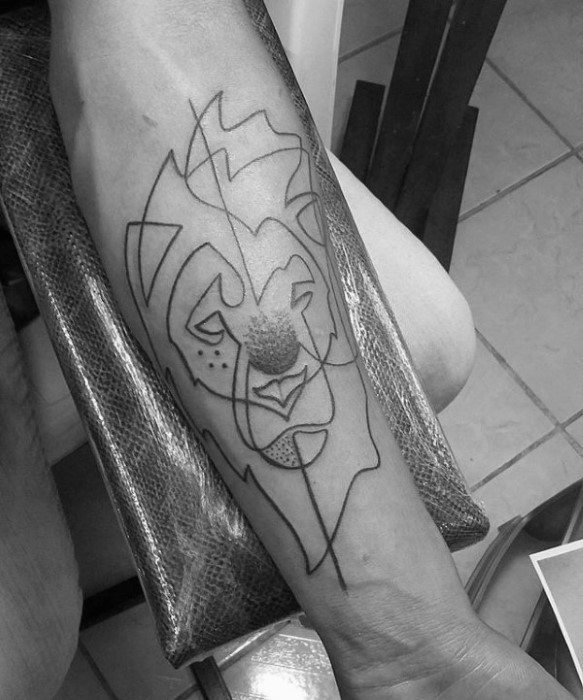 tatuaje leon antebrazo para hombre 18