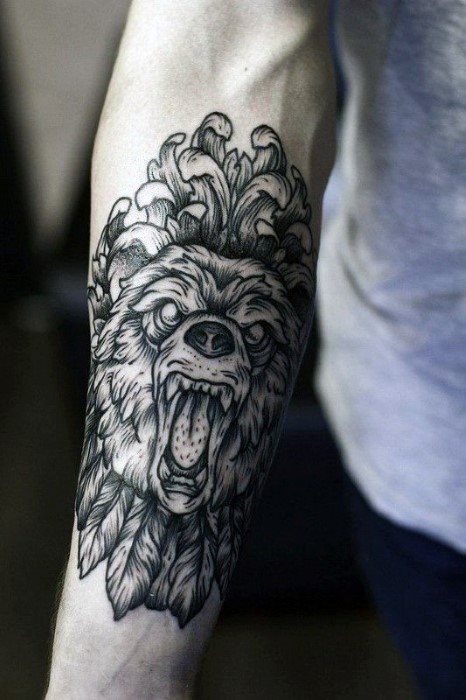 tatuaje leon antebrazo para hombre 31