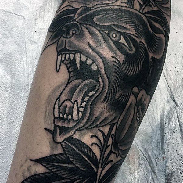 tatuaje oso para hombre 31