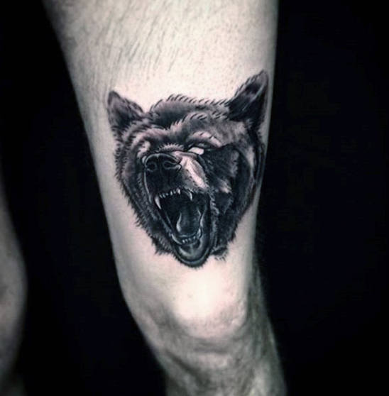 tatuaje oso para hombre 34