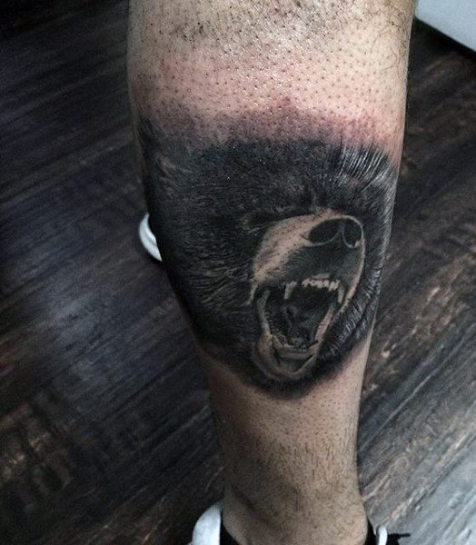tatuaje oso para hombre 54