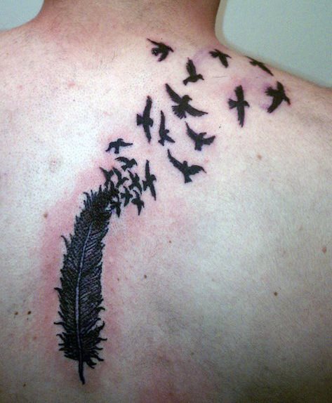 tatuaje pajaro para hombre 11