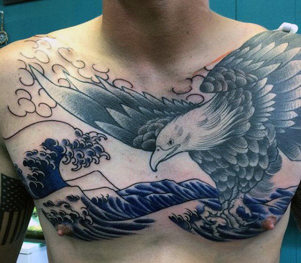tatuaje pajaro para hombre 13