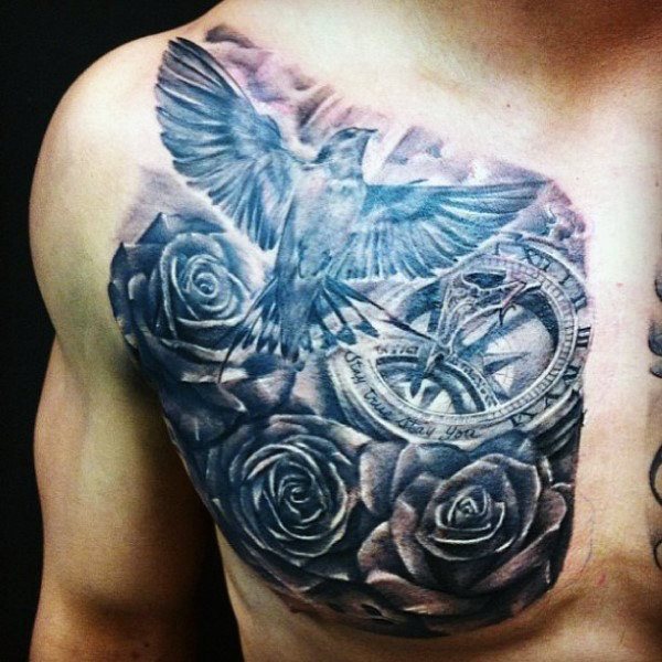 tatuaje pajaro para hombre 15