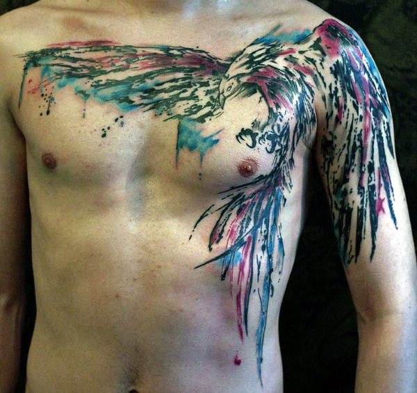 tatuaje pajaro para hombre 25