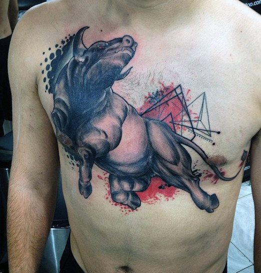 tatuaje toro para hombre 01