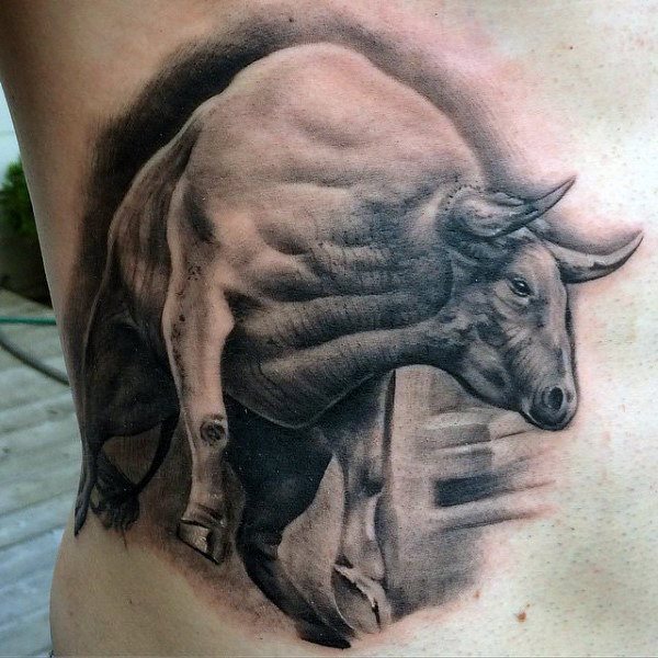 tatuaje toro para hombre 03