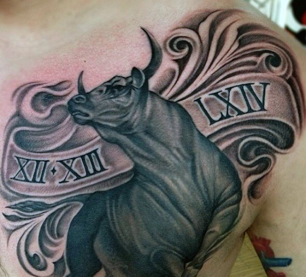tatuaje toro para hombre 20