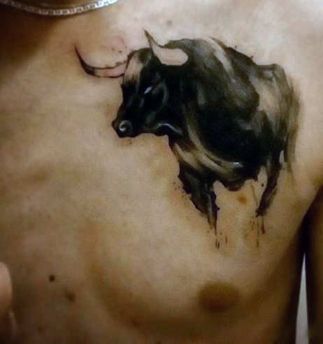 tatuaje toro para hombre 28