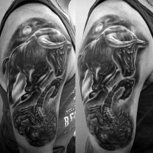 tatuaje toro para hombre 51