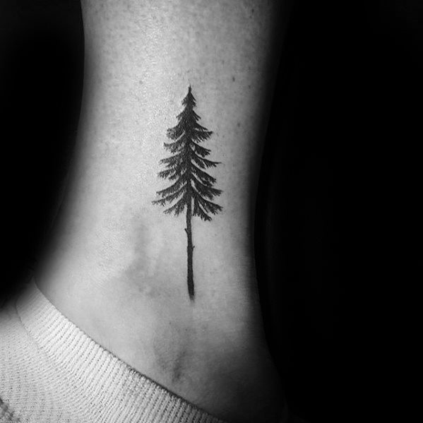 pequeno tatuaje arbol para hombre 24