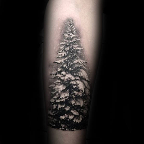 pequeno tatuaje arbol para hombre 39