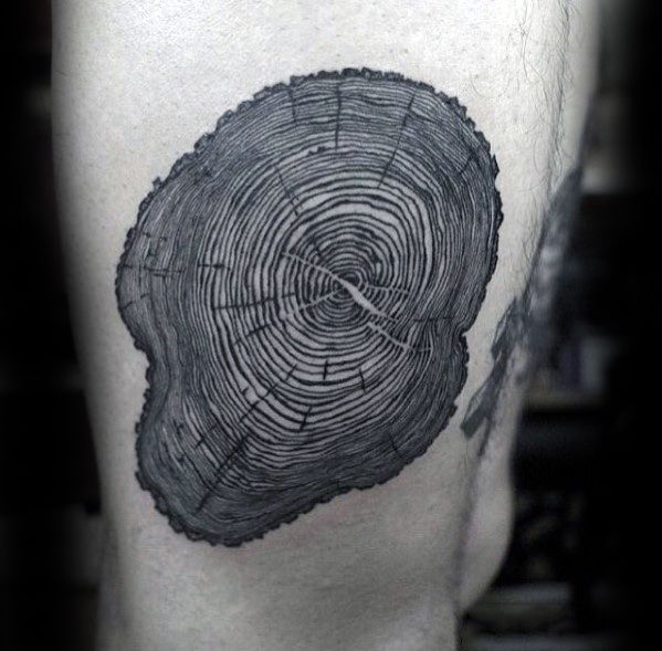 pequeno tatuaje arbol para hombre 53