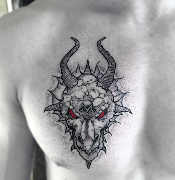 pequeno tatuaje dragon para hombre 23