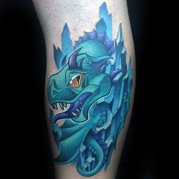 pequeno tatuaje dragon para hombre 25