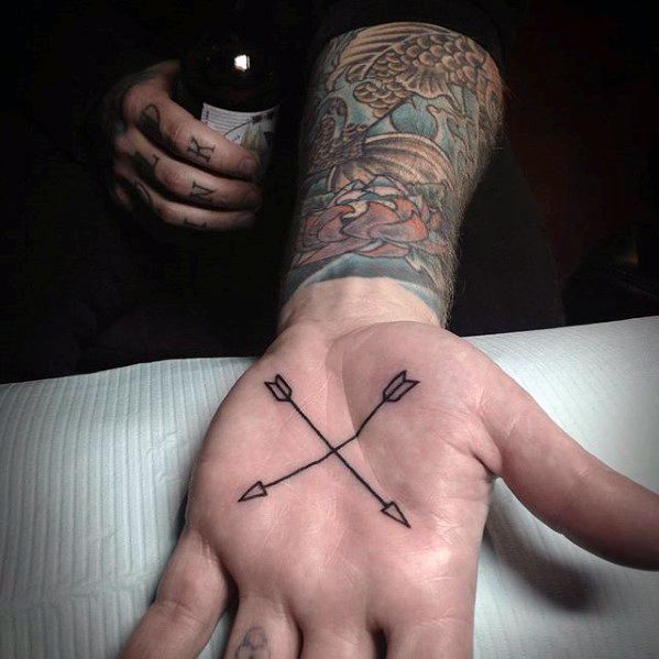 pequeno tatuaje mano para hombre 58