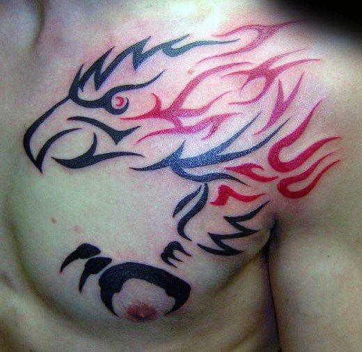 tatuaje aguila tribal para hombre 21