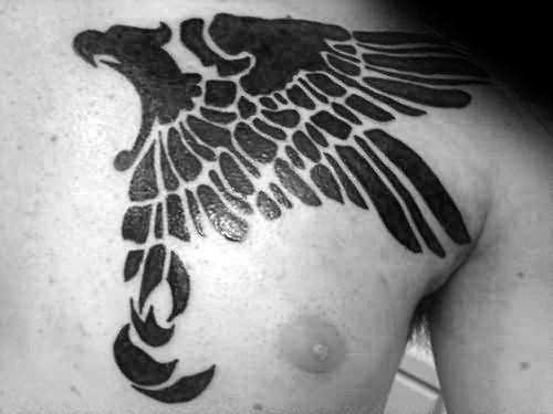tatuaje aguila tribal para hombre 30