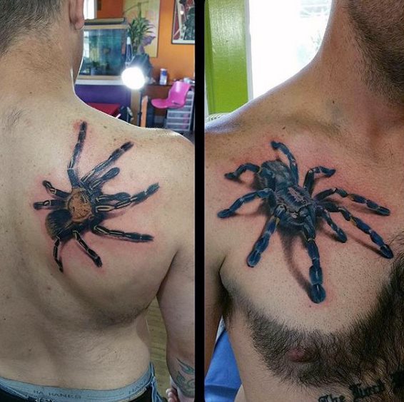 tatuaje arana para hombre 05