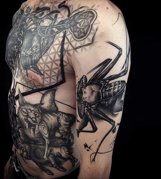 tatuaje arana para hombre 08