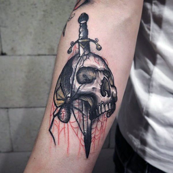 tatuaje arana para hombre 16