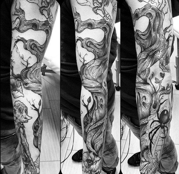 tatuaje arana para hombre 32