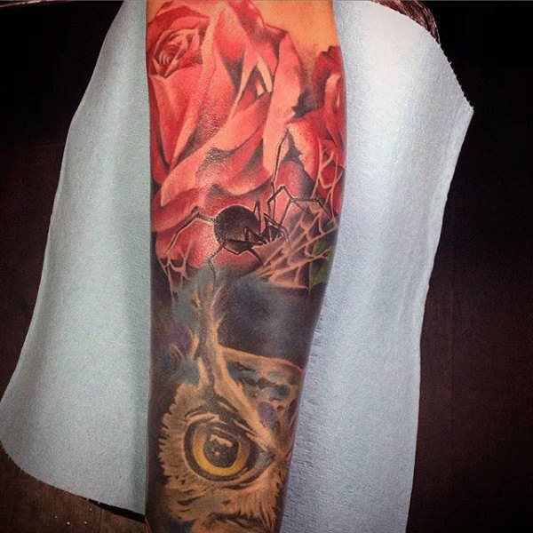 tatuaje arana para hombre 35