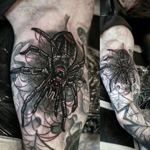 tatuaje arana para hombre 40