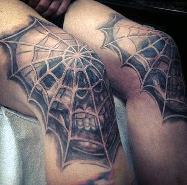 tatuaje arana para hombre 45