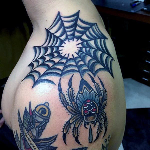 tatuaje arana para hombre 56