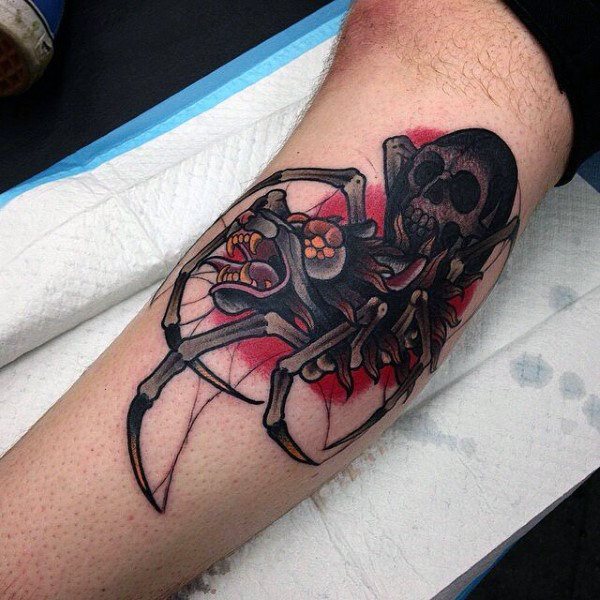 tatuaje arana para hombre 59