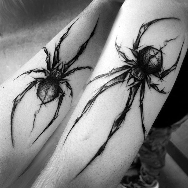 tatuaje arana para hombre 60
