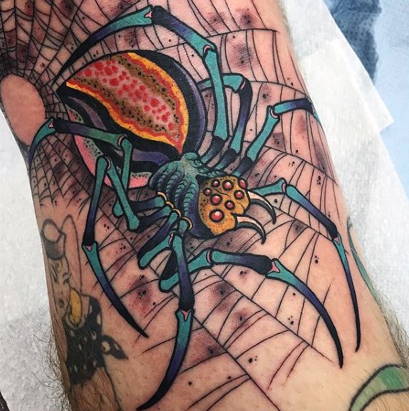 tatuaje arana para hombre 65