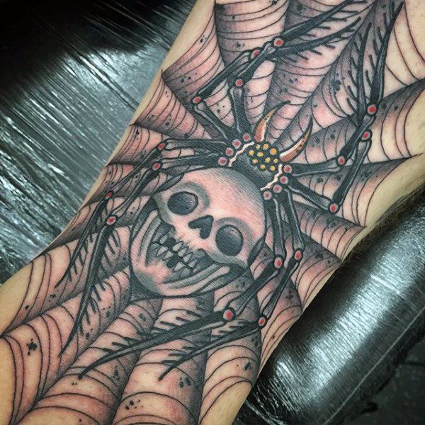 tatuaje arana para hombre 75