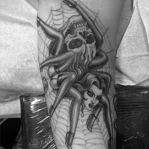 tatuaje arana para hombre 77