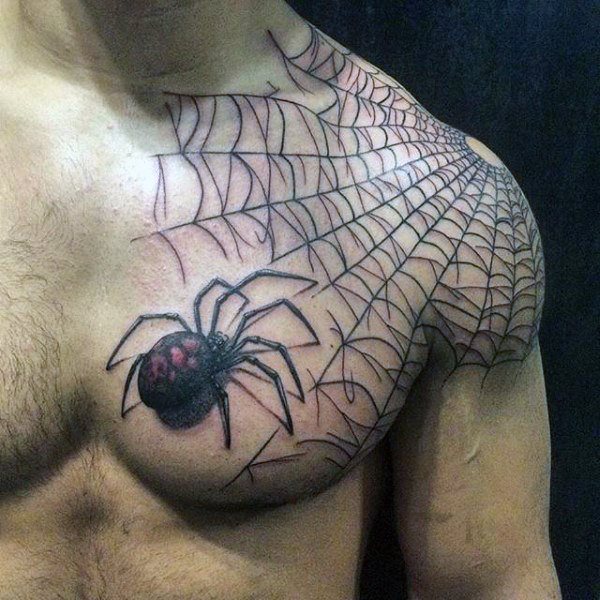 tatuaje arana para hombre 87