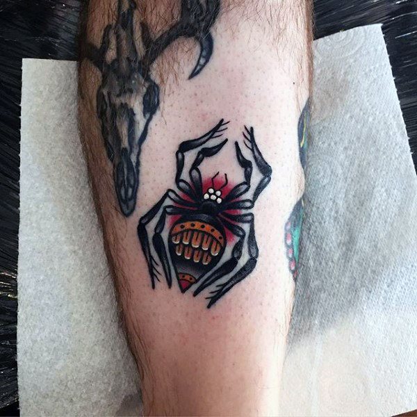 tatuaje arana para hombre 93