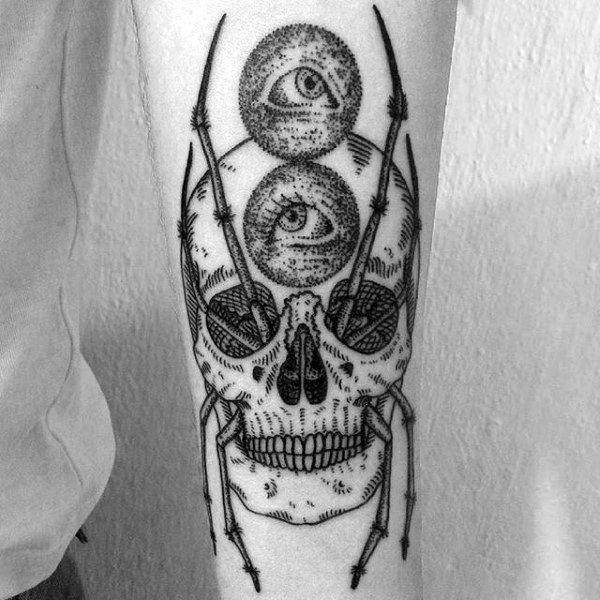 tatuaje arana para hombre 94