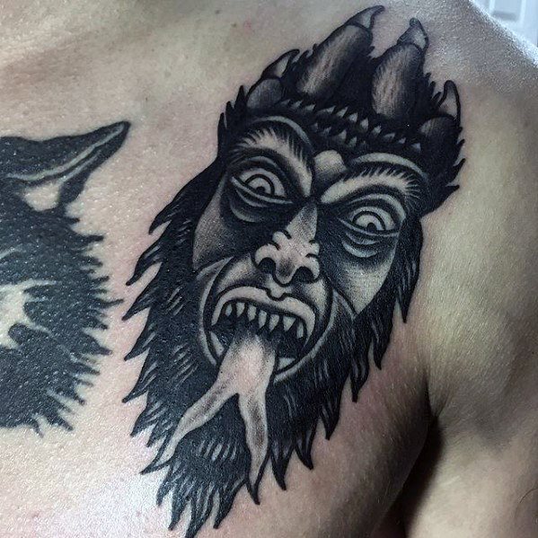 tatuaje clasico diablo para hombre 33