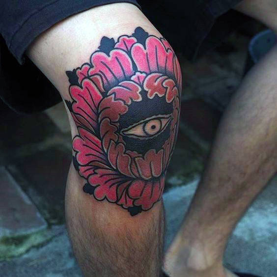 tatuaje clasico ojo para hombre 08