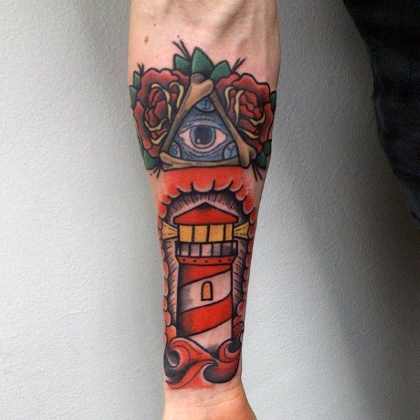 tatuaje clasico ojo para hombre 10