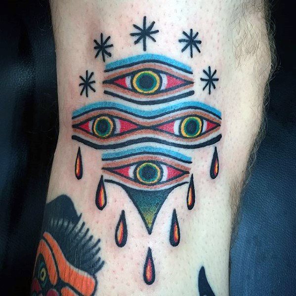 tatuaje clasico ojo para hombre 21