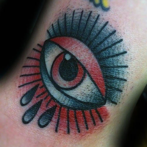 tatuaje clasico ojo para hombre 38