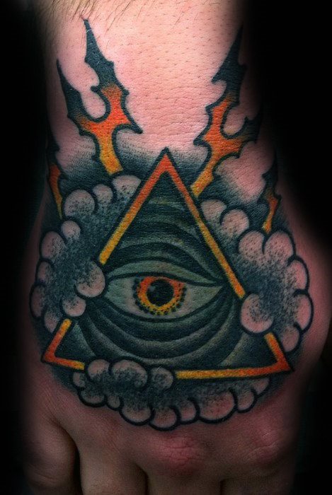 tatuaje clasico ojo para hombre 42