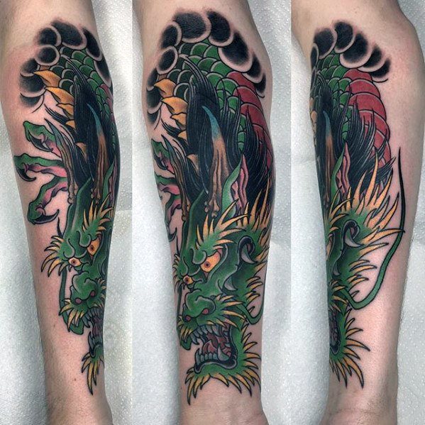 tatuaje dragon antebrazo 26